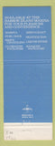 Matchbook Cover - The Boat House San Diego CA