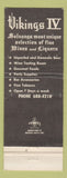 Matchbook Cover - Vikings IV Solvang CA  WEAR
