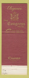 Matchbook Cover - Congress Hotel Portland OR