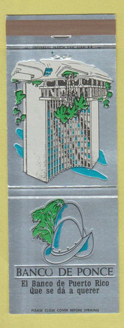 Matchbook Cover - Banco De Ponce Puerto Rico