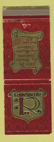 Matchbook Cover - Rossmoor Los Alamitos CA