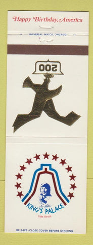 Matchbook Cover - King's Palace Lisle IL 1976