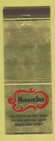 Matchbook Cover - Monaco Inn Tucson AZ