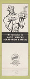 Matchbook Cover - Heggie Auto Wrecking Iron Metal Dorchester MA