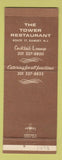 Matchbook Cover - Tower Restaurant Ramsey NJ WEAR
