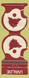 Matchbook Cover - Uvalde Coyotes football Bank 1977 TX WORN