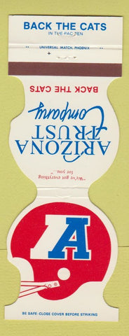 Matchbook Cover - Arizona Wildcats Football AZ Trust 1980