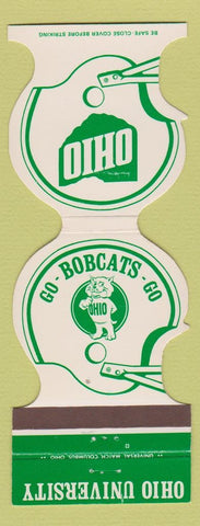 Matchbook Cover - Ohio University Bobcats Football 1977 Bank Logan OH