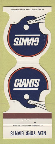 Matchbook Cover - New York Giants Football Overnite Trucking 1985