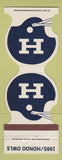 Matchbook Cover - 1985 Hondo Owls Football Community Bank Hondo TX