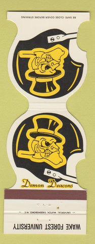 Matchbook Cover - Wake Forest University Demon Deacons 1979 Piedmont Airlines