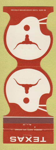 Matchbook Cover - Texas Longhorns Football 1985 Bank Austin TX