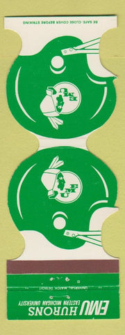 Matchbook Cover - Eastern Michigan Hurons Football Haab's Ypsilanti MI WEAR