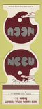 Matchbook Cover - North Carolina Central Durham N football 1980 Bank