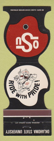 Matchbook Cover - Oklahoma State Cowboys Football 1981 Bartlesville OK Bank