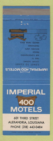 Matchbook Cover - Imperial 400 Motels Alexandria LA