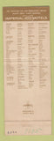 Matchbook Cover - Imperial 400 Motels Alexandria LA