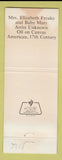 Matchbook Cover - Worcester Art Museum MA