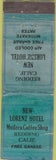 Matchbook Cover - New Lorenz Hotel Reading CA POOR 30's long