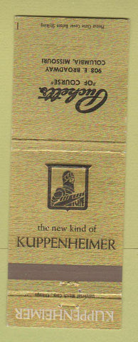 Matchbook Cover - Kuppenheimer Men's Clothes Puckett's Columbia MO