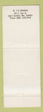 Matchbook Cover - Dittos Jeans girlie DJ's Denims Lee's Summit MO