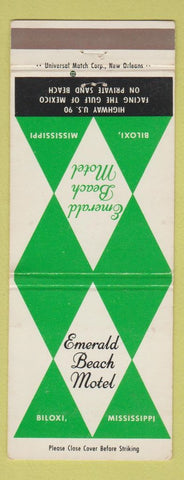 Matchbook Cover - Emerald Beach Motel Biloxi MS