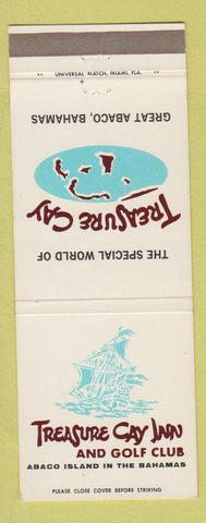 Matchbook Cover - Treasure Cay Inn Golf Club Abaco Island Bahamas
