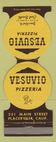 Matchbook Cover - Vesuvio Pizza Placerville CA WEAR Jewelite