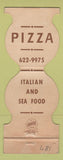 Matchbook Cover - Vesuvio Pizza Placerville CA WEAR Jewelite