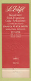 Matchbook Cover - Le Profil Denver Colorado