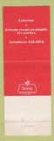 Matchbook Cover - La Savoie Restaurant Metairie LA French