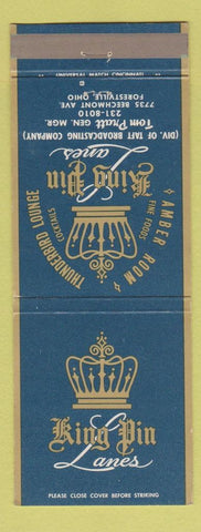 Matchbook Cover - King Pin Lanes Forestville OH