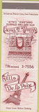 Matchbook Cover - Villa De La Paix Oakland CA