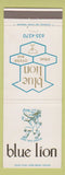 Matchbook Cover - Blue Lion Steak Oyster Bar Oakland CA