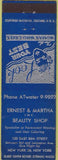 Matchbook Cover - Ernest Martha Beauty Shop New York NY Girlie