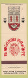 Matchbook Cover - El Segundo Viajante Miami Beach Hialeah FL