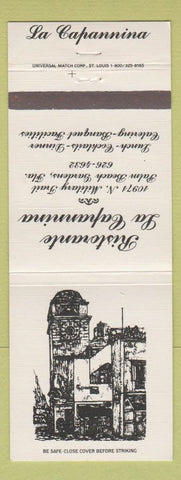 Matchbook Cover - Ristorante La Capannina Palm Beach Gardens FL