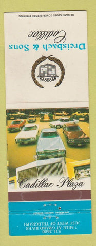 Matchbook Cover - Dreisbach & Sons Cadillac Detroit MI WEAR
