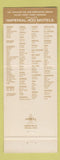 Matchbook Cover - Imperial 400 Motel Seattle Tacoma Airport WA