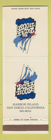 Matchbook Cover - The Boat House San Diego CA