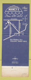 Matchbook Cover - Mancy's Restaurant Toledo OH