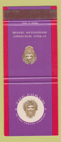 Matchbook Cover - The Forum of Twelve Caesars New York City Rockefeller Center