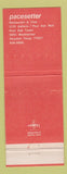 Matchbook Cover - Kolb's Restaurnt New Orleans LA Pacesetter Houston TX