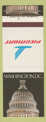 Matchbook Cover - Piedmont Airlines Washington DC