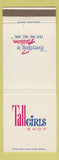 Matchbook Cover - Tall Girls Shop Clothes Buffalo Chicago Toledo Flint