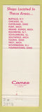 Matchbook Cover - Tall Girls Shop Clothes Buffalo Chicago Toledo Flint