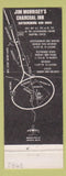 Matchbook Cover - Jim Morrisey's Charcoal Inn Gaithersburg MD