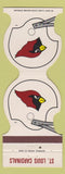 Matchbook Cover - St Louis Cardinals Football 1981 Credit Union Madison IL