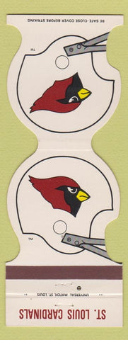 Matchbook Cover - St Louis Cardinals Football 1981 Credit Union Madison IL