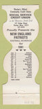 Matchbook Cover - New England Patriots Football 1981 Credit Union Boston MA